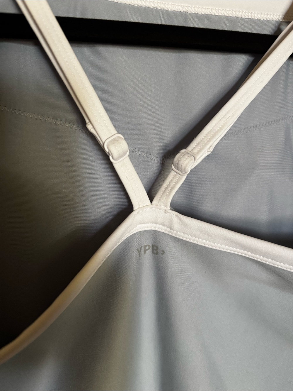 YPB Light Blue Tank Top with White Trim - Picture 2 of 3